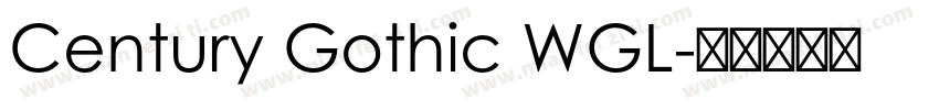 Century Gothic WGL字体转换